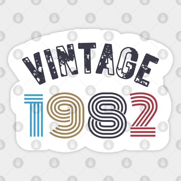 Vintage 1982 Sticker by oneduystore